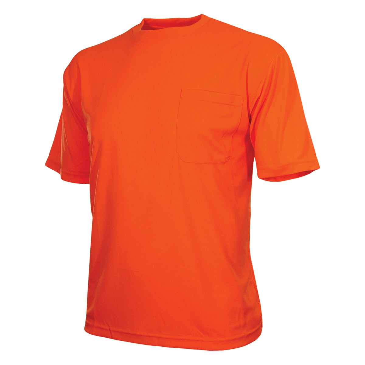 24-100BNT Non-ANSI Short Sleeve T-Shirt - Orange - 3/4 Left