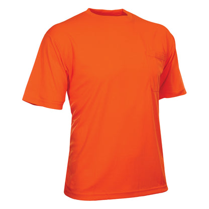 24-100BNT Non-ANSI Short Sleeve T-Shirt - Orange - 3/4 Right