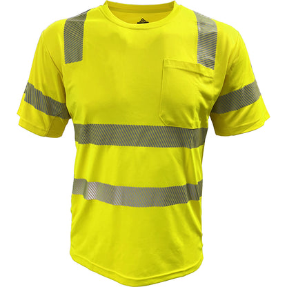 24-104CMPS EcoChill ANSI Type R Class 3 Short Sleeve T-Shirt - Lime - Front