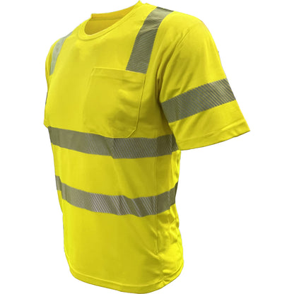 24-104CMPS EcoChill ANSI Type R Class 3 Short Sleeve T-Shirt - Lime - Side