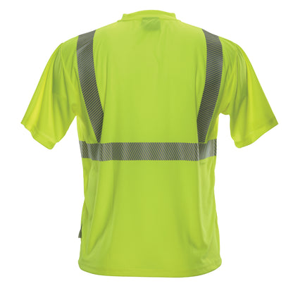 Reflective Apparel 112CT Short Sleeve T-Shirt, lime, back