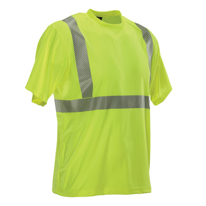 Reflective Apparel 112CT Short Sleeve T-Shirt, lime, 3/4 right