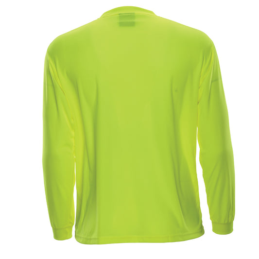 24-200BNT Non-ANSI Long Sleeve T-Shirt - Lime - Back