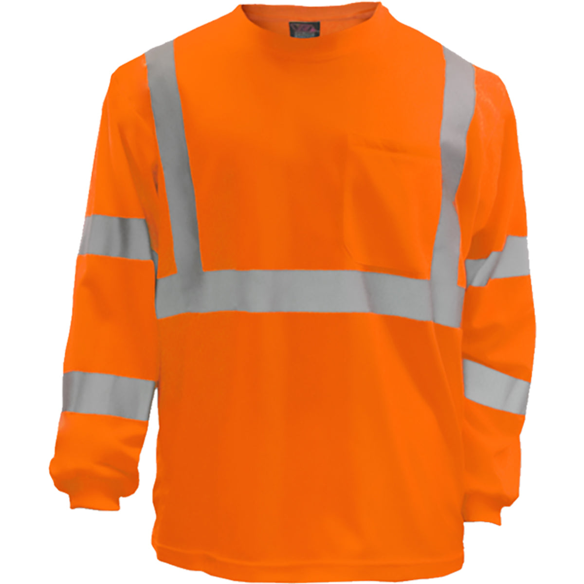 Reflective Apparel 204ST Long Sleeve T-Shirt, orange, front