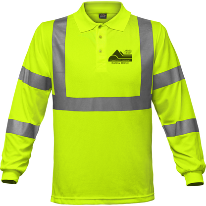 24-314ST Safety Polo w/ Larimer Co logo