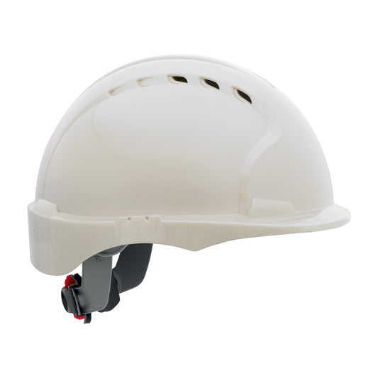 JSP 280-EV6151SV Evolution Vented Short Brim Hard Hat, White
