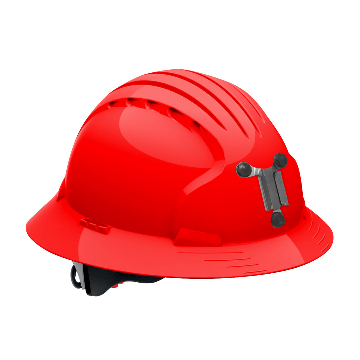 JSP 280-EV6161M Evolution Full Brim Mining Hard Hat, Red