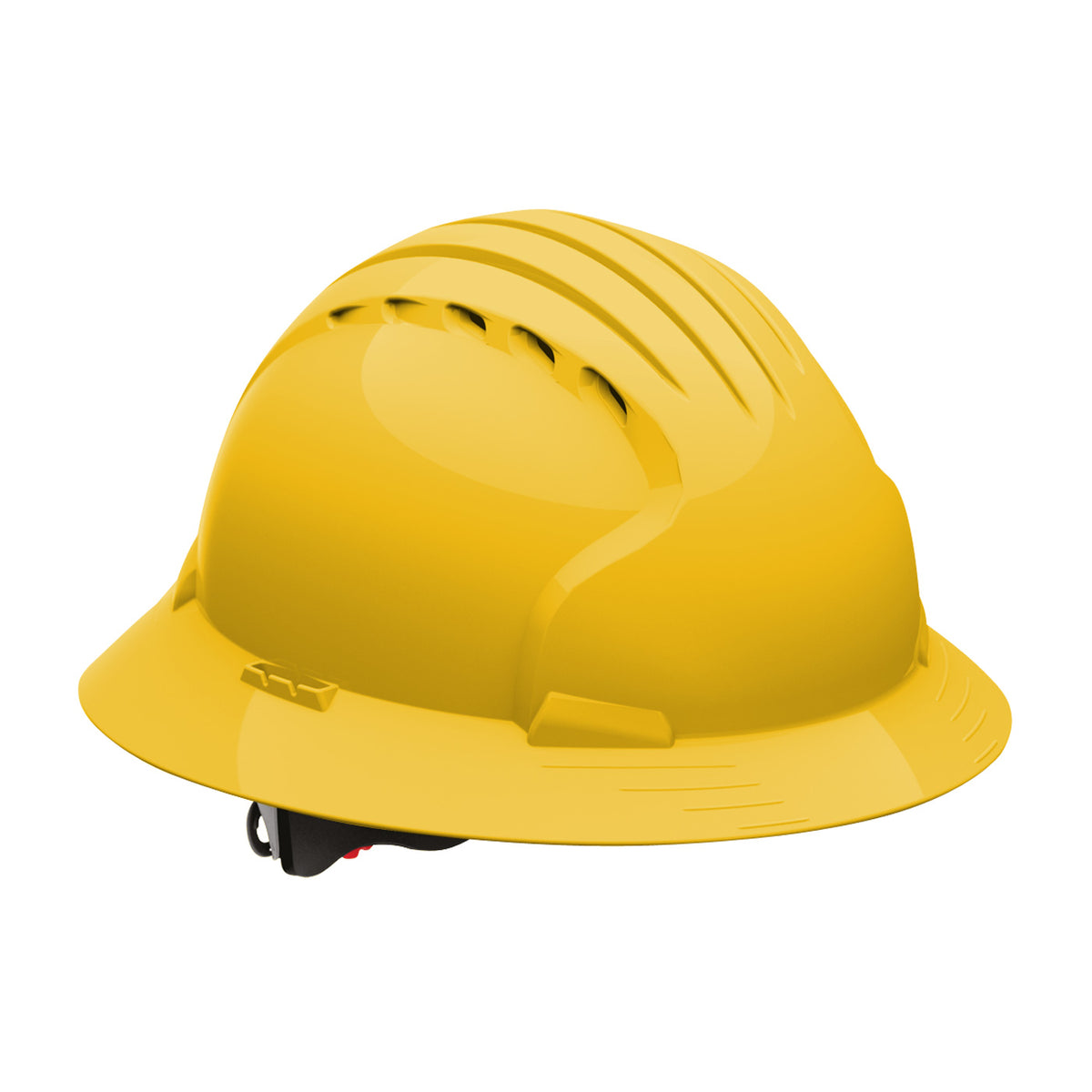 JSP 280-EV6161V Evolution Vented Full Brim Hard Hat, Yellow