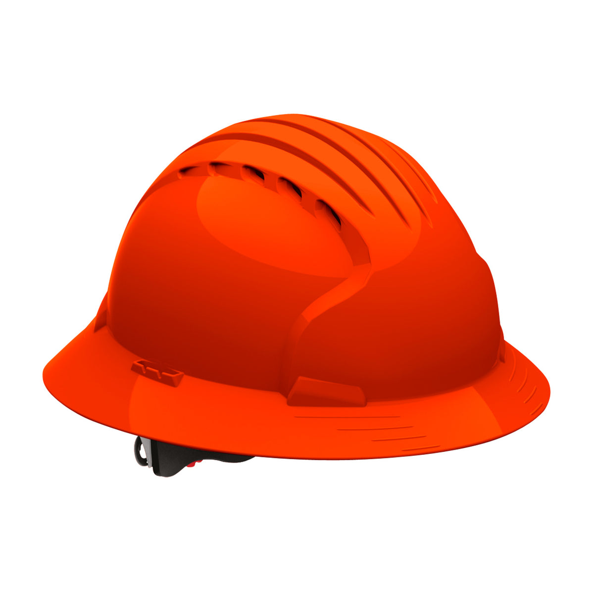 JSP 280-EV6161V Evolution Vented Full Brim Hard Hat, Neon Orange