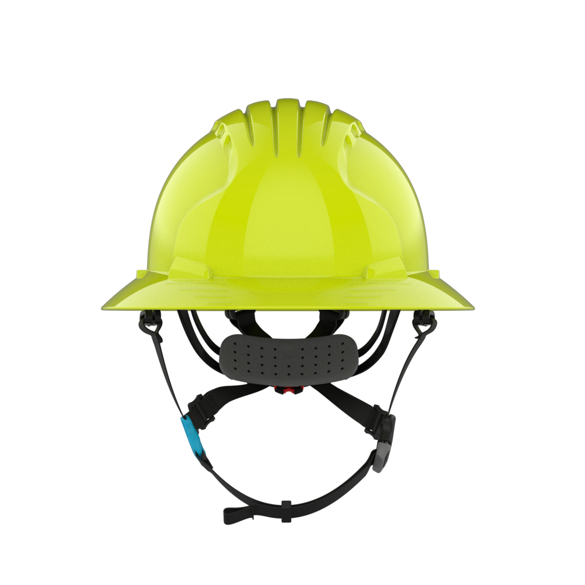 JSP 280-EV6262-CH EVO Ascend Full Brim Safety Helmet - Hi-Vis Yellow