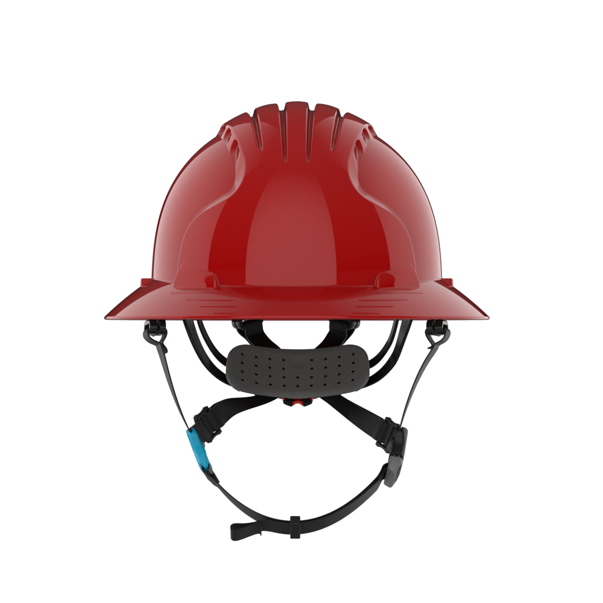 JSP 280-EV6262V-CH EVO Ascend Vented Full Brim Safety Helmet - Red