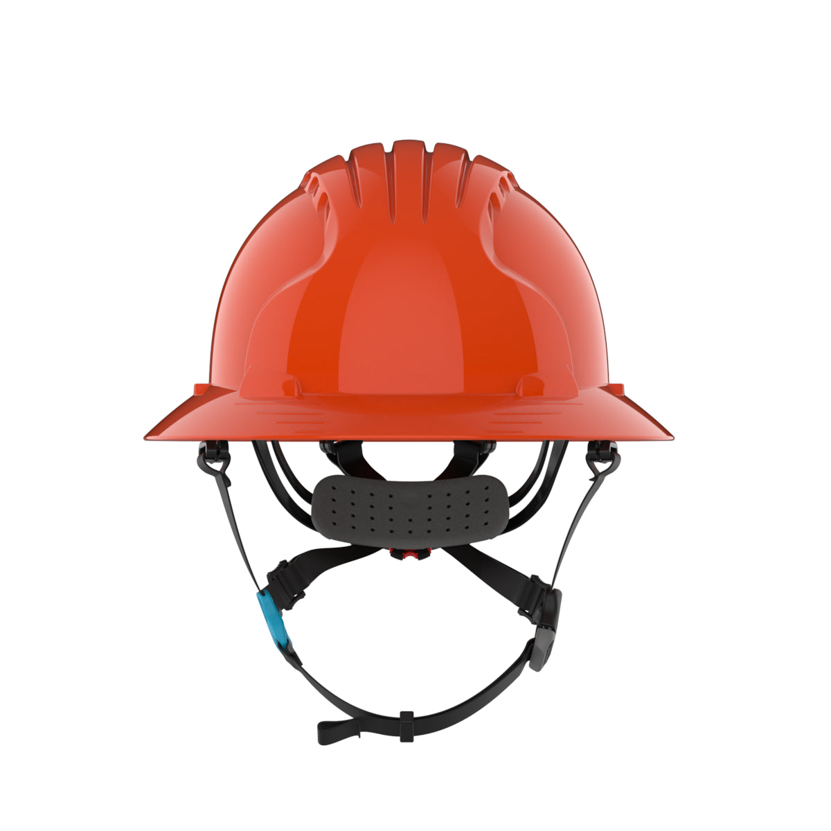 JSP 280-EV6262V-CH EVO Ascend Vented Full Brim Safety Helmet - Neon Orange