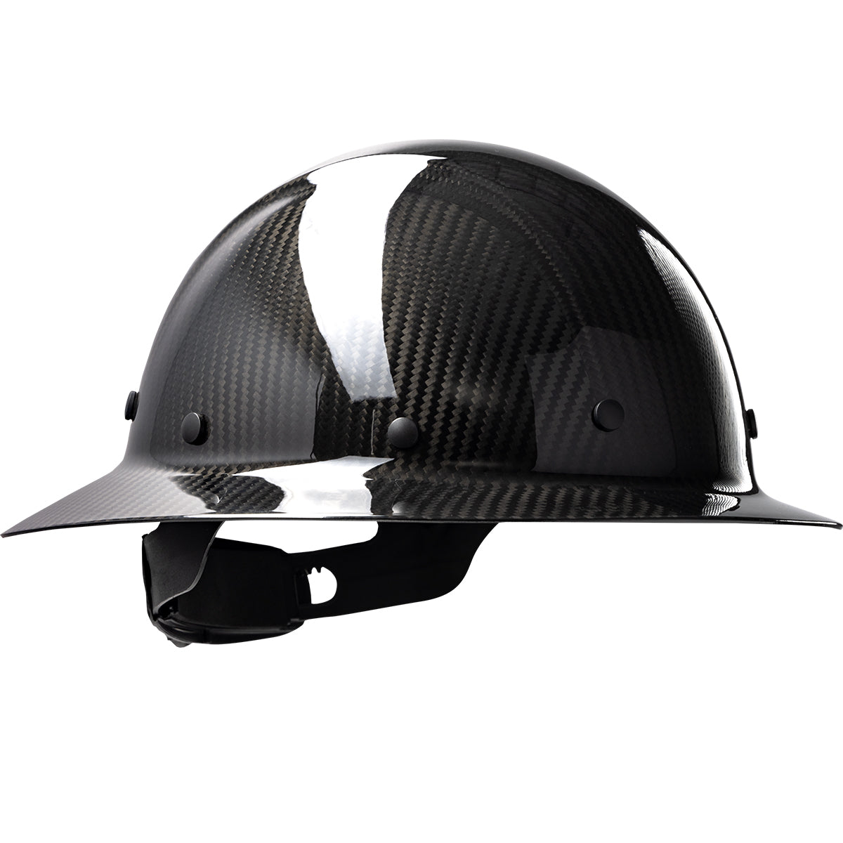 PIP 280-HP1471R Wolfjaw Full Brim Hard Hat, Black