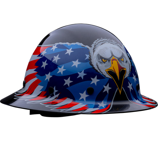 PIP 280-HP1481EAG Wolfjaw Full Brim Hard Hat, Black