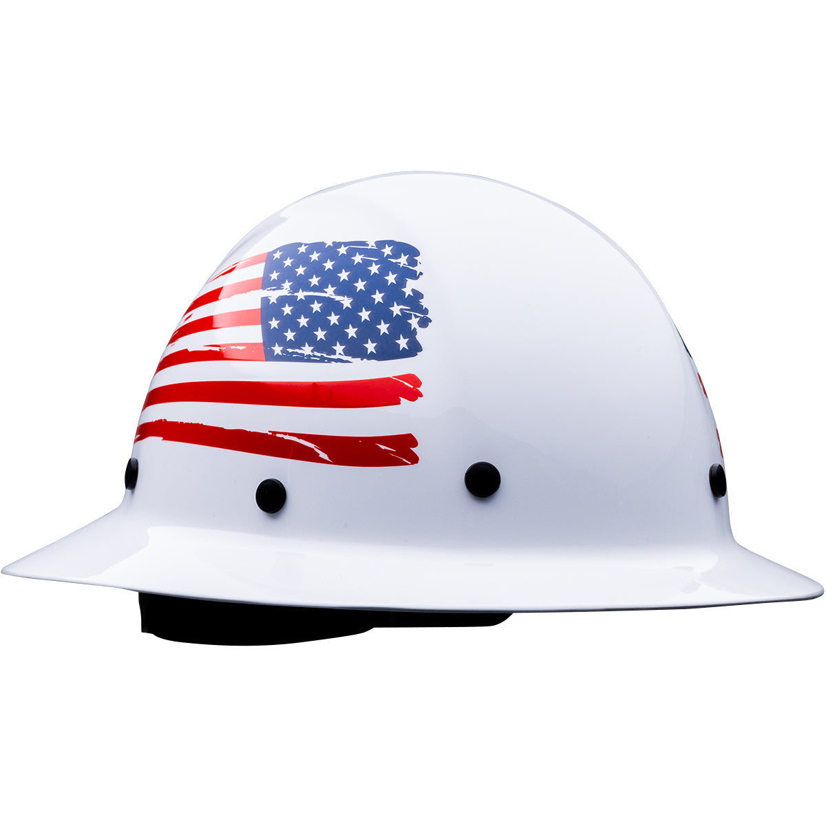 PIP 280-HP1481USA Wolfjaw Full Brim Hard Hat, White
