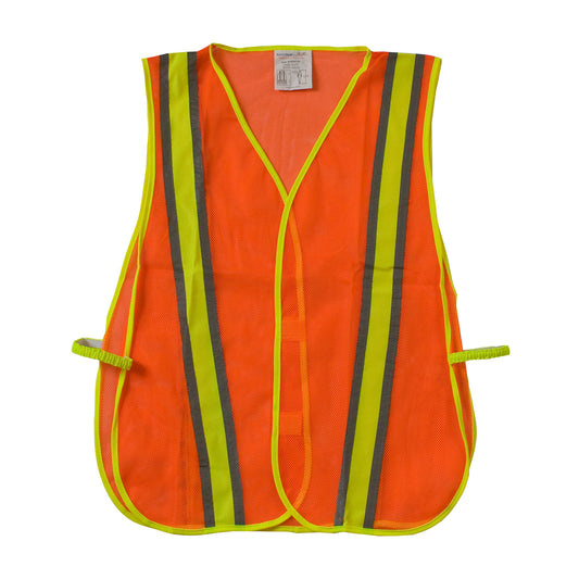 PIP 300-0900 Two-Tone Mesh Safety Vest, orange, front