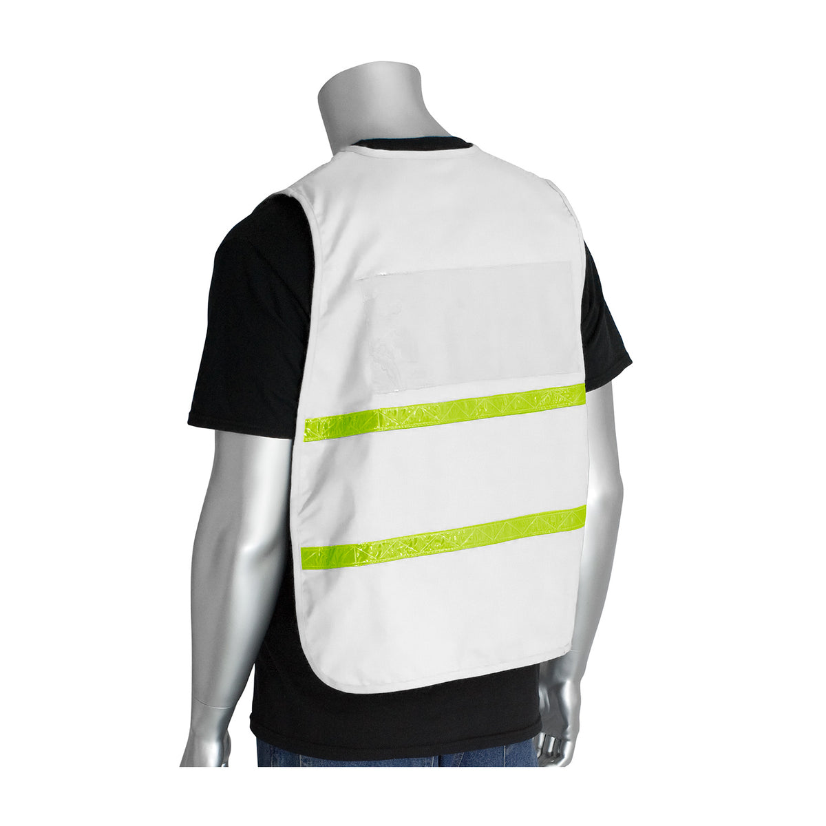 PIP 300-1511 Non-ANSI Incident Command Vest, White, back