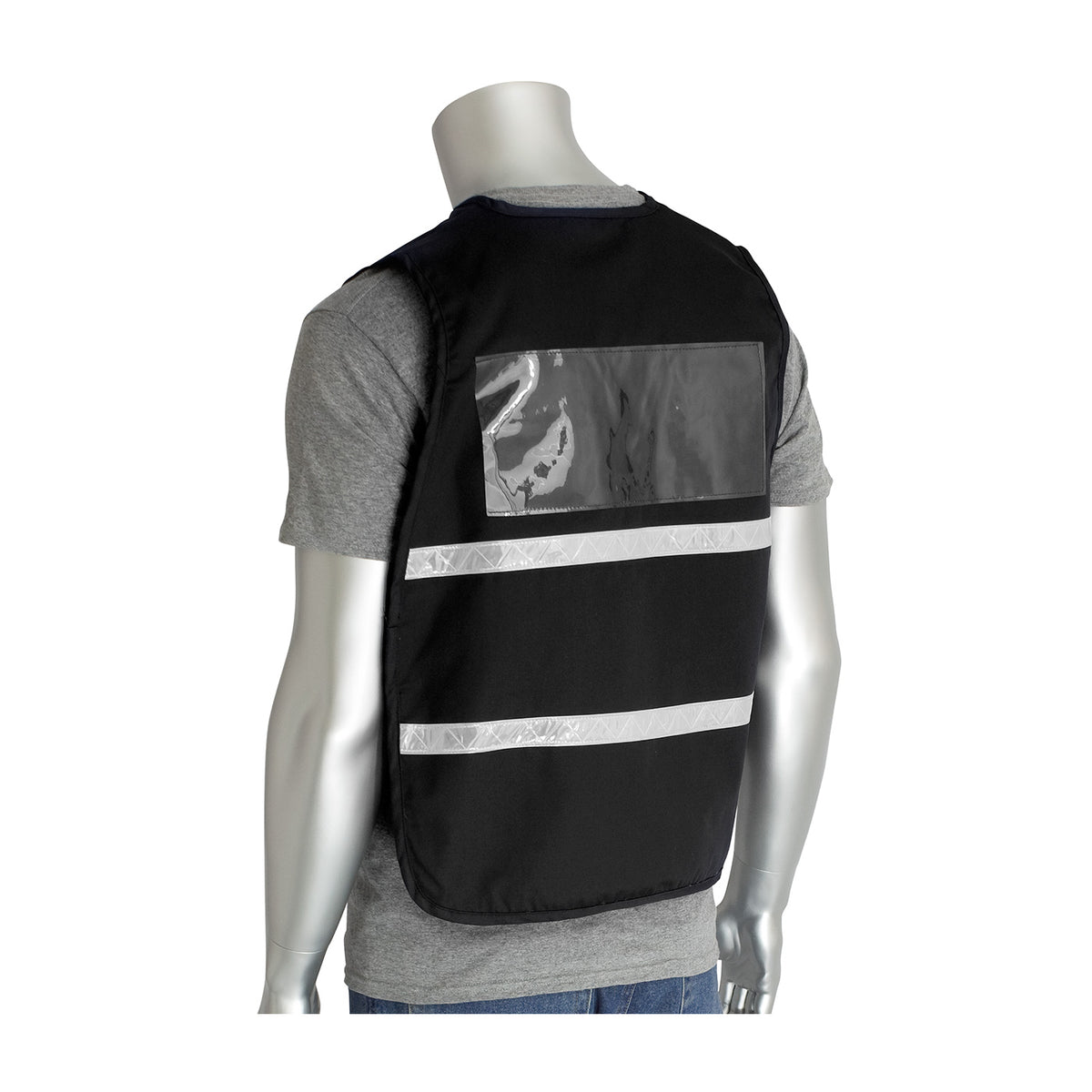 PIP 300-2502 Non-ANSI Incident Command Vest, Black, back