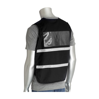PIP 300-2502 Non-ANSI Incident Command Vest, Black, back