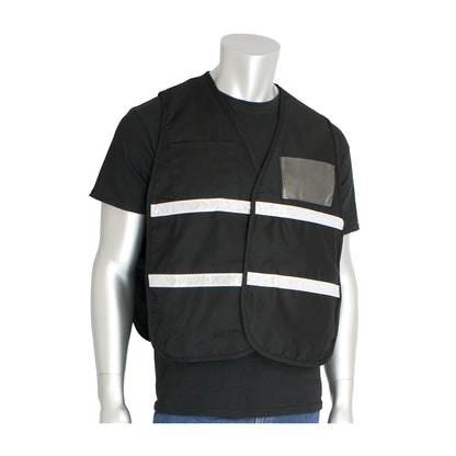 PIP 300-2502 Non-ANSI Incident Command Vest, Black, front