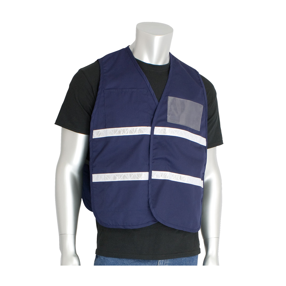 PIP 300-2503 Non-ANSI Incident Command Vest, Blue, front