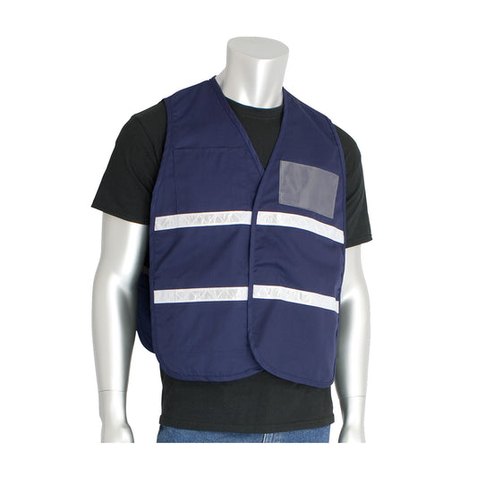 PIP 300-2503 Non-ANSI Incident Command Vest, Blue, front