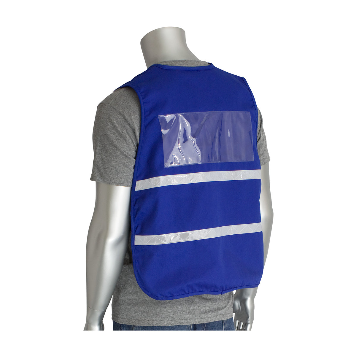 PIP 300-2504 Non-ANSI Incident Command Vest, Blue, back