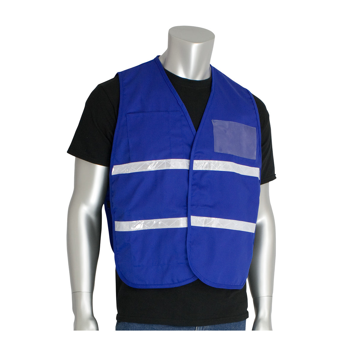 PIP 300-2504 Non-ANSI Incident Command Vest, Blue, front