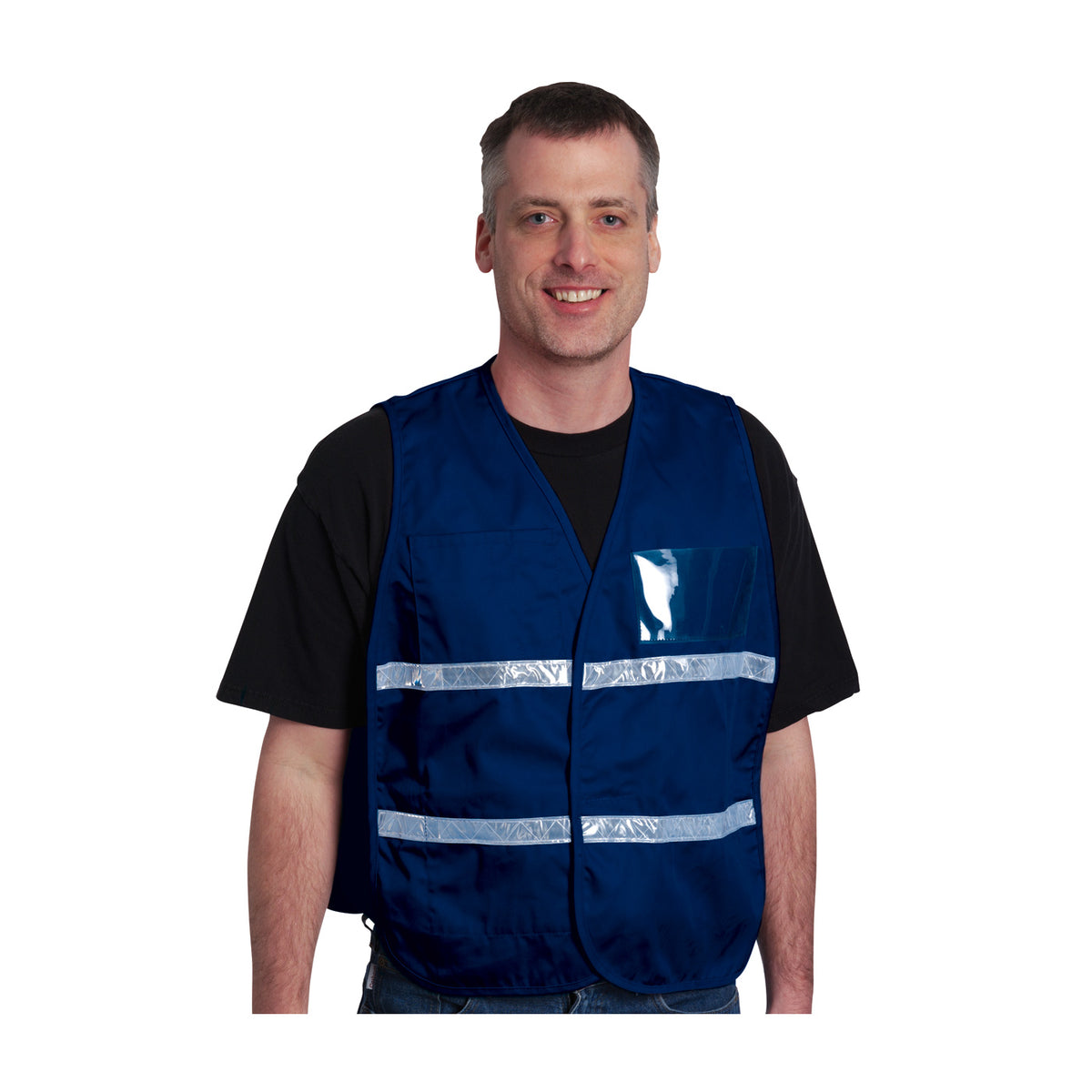 PIP 300-2504 Non-ANSI Incident Command Vest, Blue, front 3