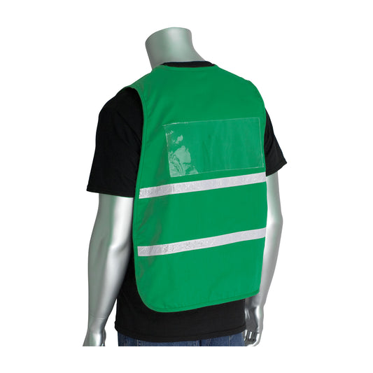 PIP 300-2505 Non-ANSI Incident Command Vest, Green, back