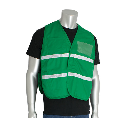 PIP 300-2505 Non-ANSI Incident Command Vest, Green, front