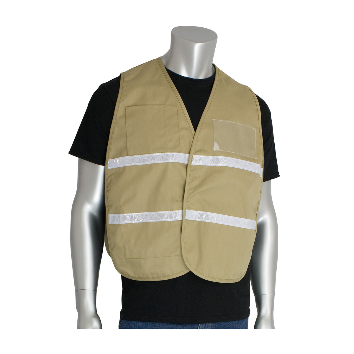 PIP 300-2506 Non-ANSI Incident Command Vest, Tan, front
