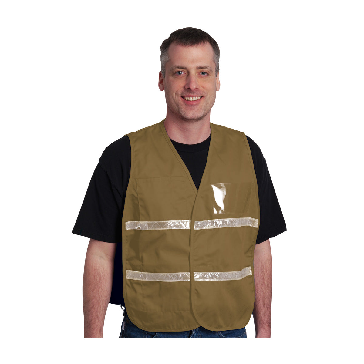 PIP 300-2506 Non-ANSI Incident Command Vest, Tan, front 2
