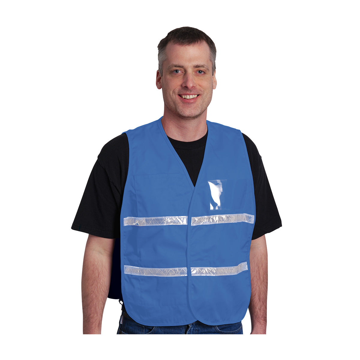 PIP 300-2509 Non-ANSI Incident Command Vest, Light Blue, front 2