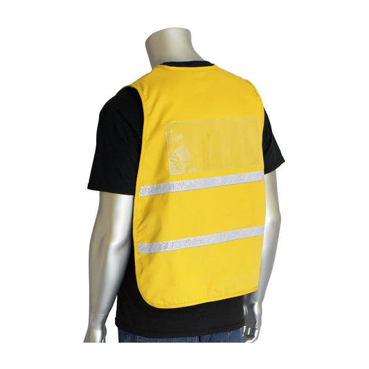 PIP 300-2510 Non-ANSI Incident Command Vest, Yellow, back