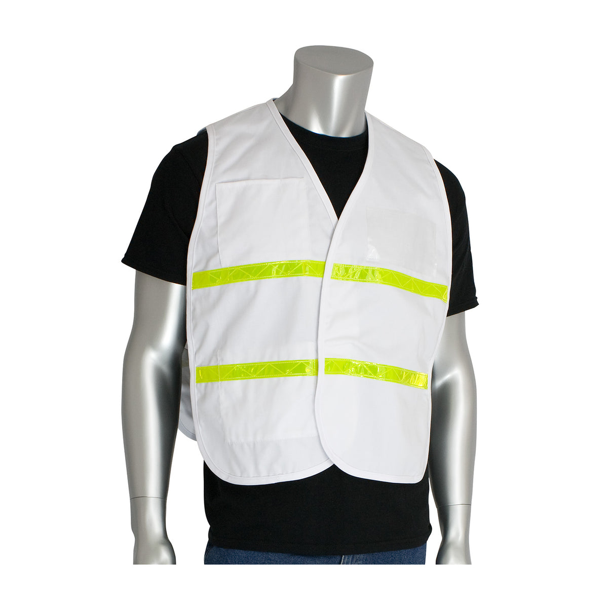 PIP 300-2511 Non-ANSI Incident Command Vest, White, front
