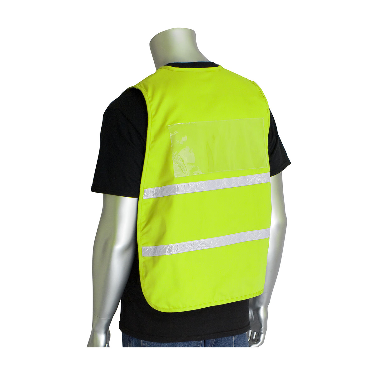 PIP 300-2513 Non-ANSI Incident Command Vest, Lime, back