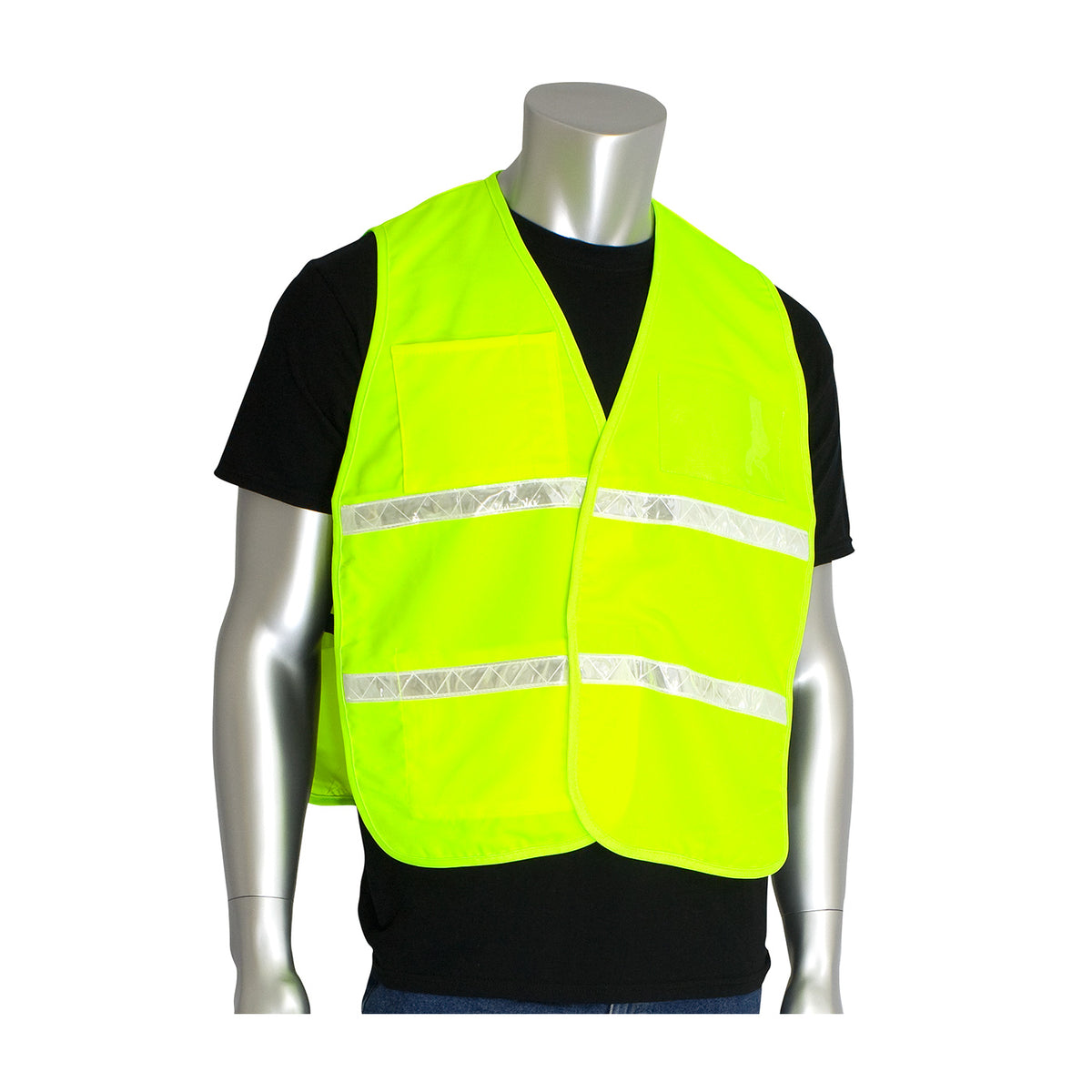 PIP 300-2513 Non-ANSI Incident Command Vest, Lime, front