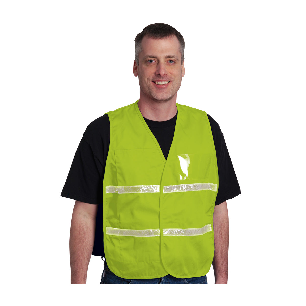 PIP 300-2513 Non-ANSI Incident Command Vest, Lime, front 2