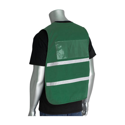PIP 300-2514 Non-ANSI Incident Command Vest, Green, back