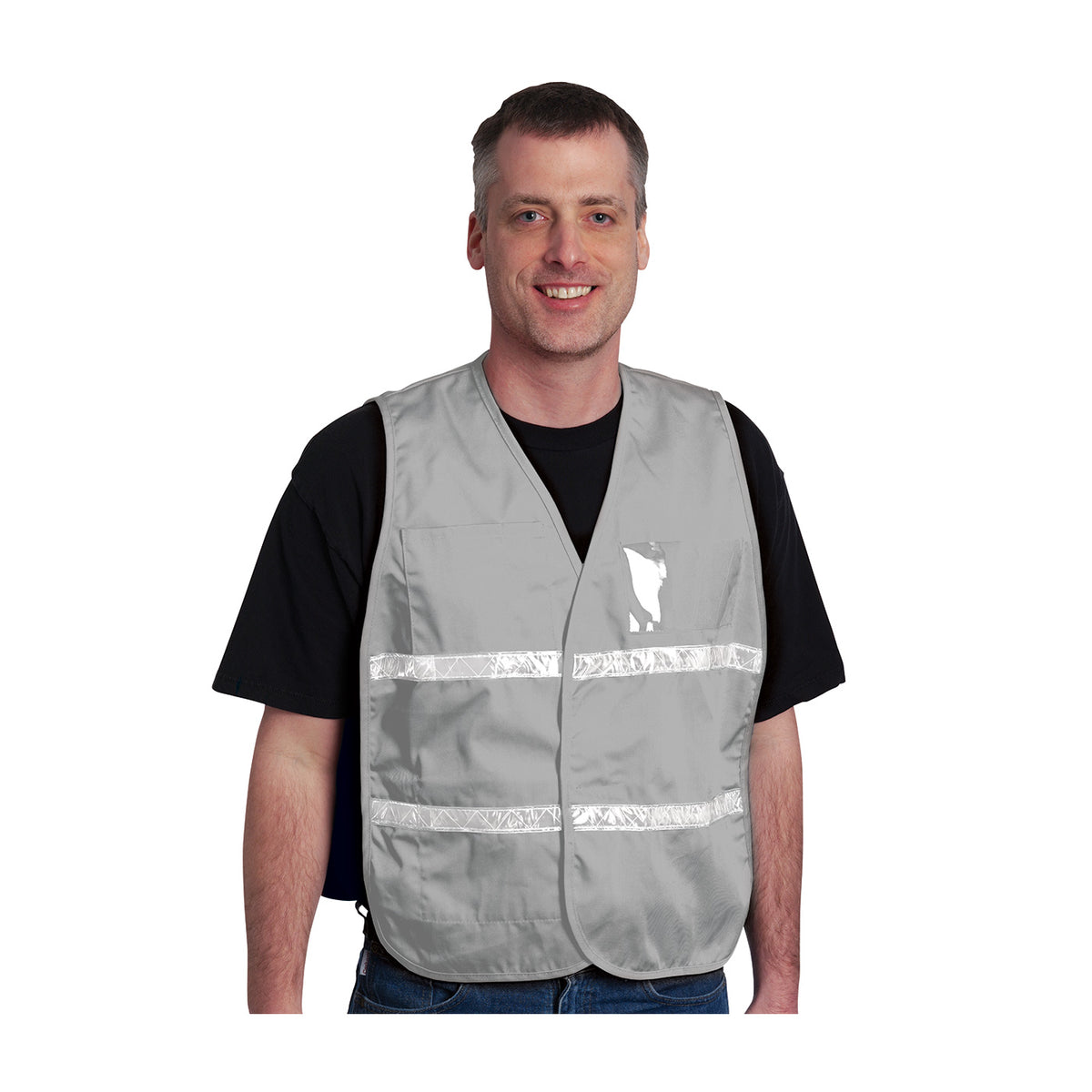 PIP 300-2515 Incident Command Vest - Cotton/Polyester Blend, gray, front