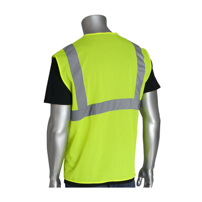 PIP 302-MVG Class 2 Value Mesh Vest, Lime, back