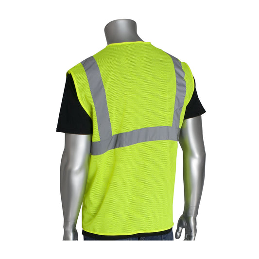 PIP 302-MVG Class 2 Value Mesh Vest, Lime, back