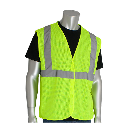 PIP 302-MVG Class 2 Value Mesh Vest, Lime, front