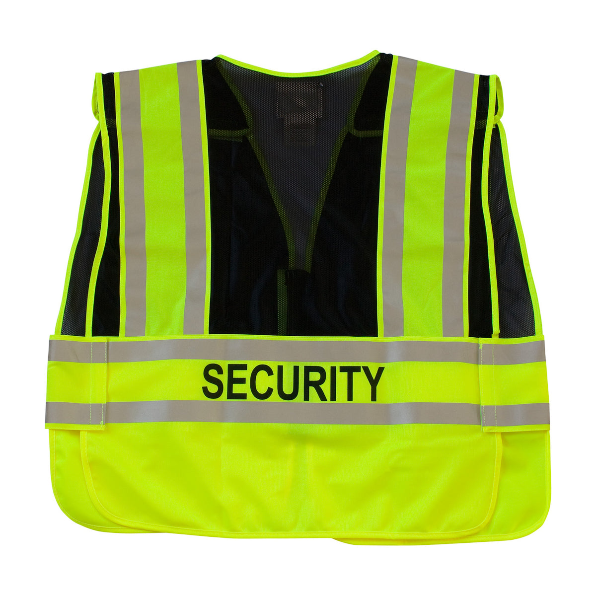 PIP 302-PSV-BLK Class 2 Security Public Safety Vest, Black, back