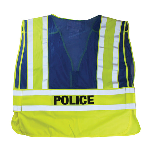 PIP 302-PSV-BLU Class 2 Police Public Safety Vest, Blue, back