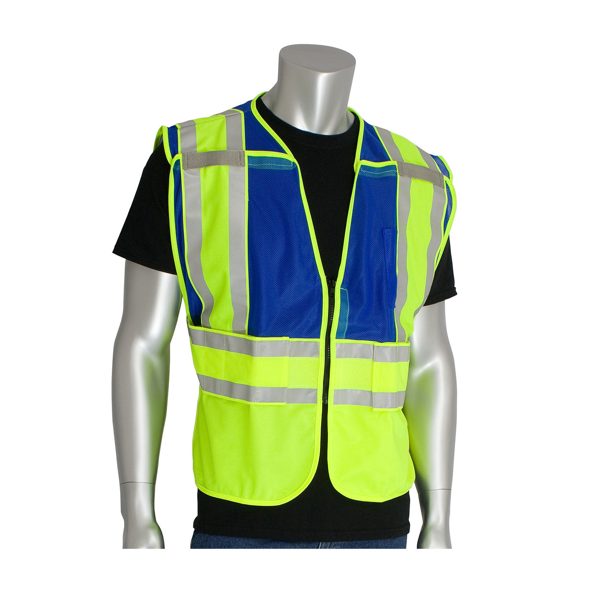 PIP 302-PSV-BLU-NL Class 2 Public Safety Vest, Blue, front