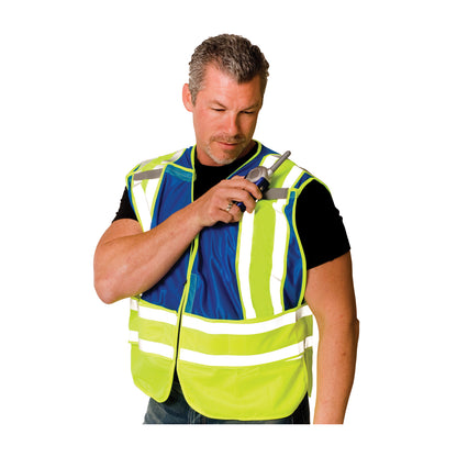 PIP 302-PSV-BLU-NL Class 2 Public Safety Vest, Blue, front 2