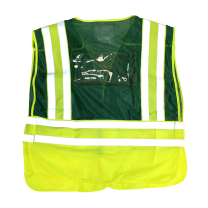 PIP 302-PSV-GRN Class 2 Incident Command Safety Vest, Green, back