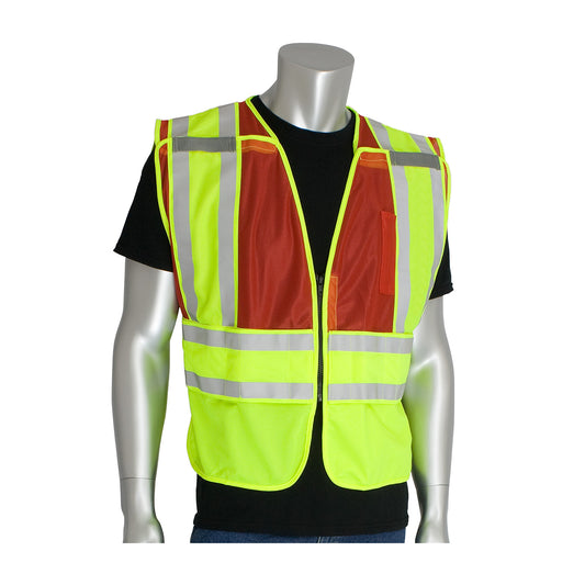PIP 302-PSV-RED-NL Class 2 Public Safety Vest, Red, front